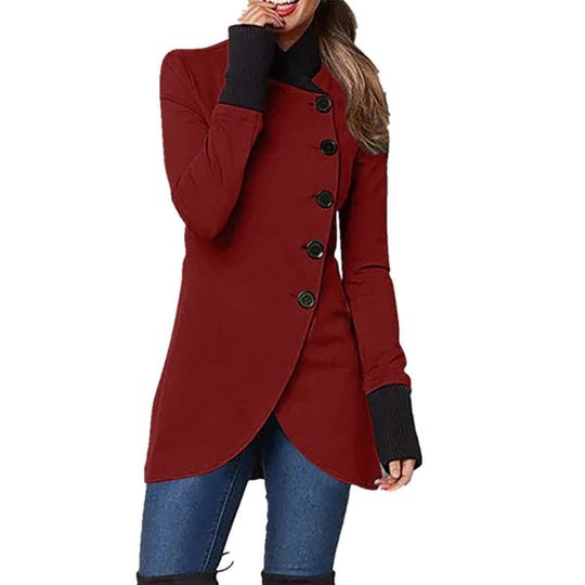 Women's Mid-Layer Jacket with Asymmetric Closure – Isabella
