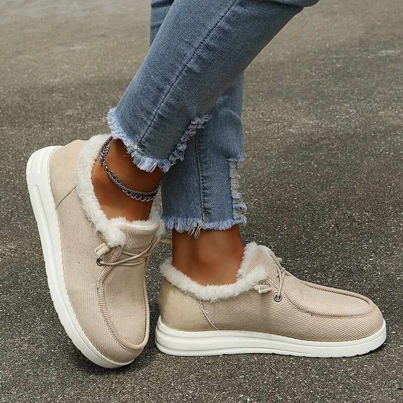 Zapatos de invierno slip-on para mujer con forro de felpa – Maren