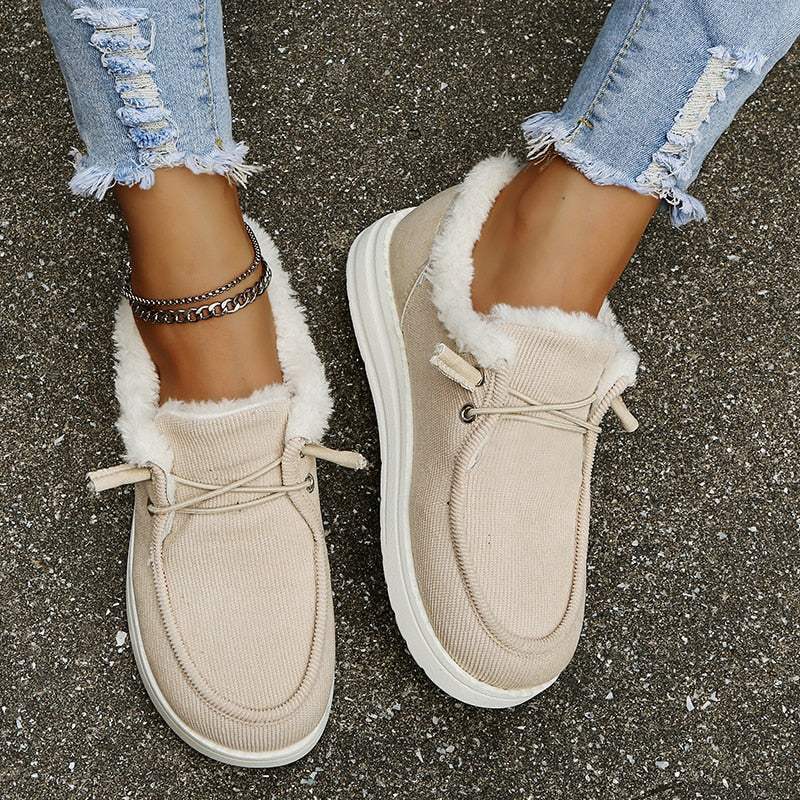 Zapatos de invierno slip-on para mujer con forro de felpa – Maren