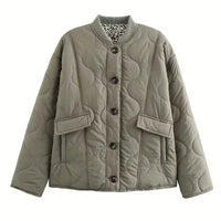Elegant women's jacket with leopard lining – Narela