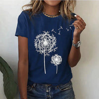 Behagelig dame T-shirt med rund hals og blødt stof – Rhea