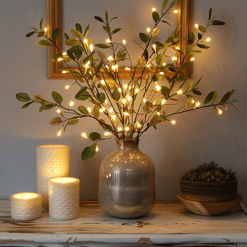 Atmospheric LED Branch for a Magical Touch - GlowBranch