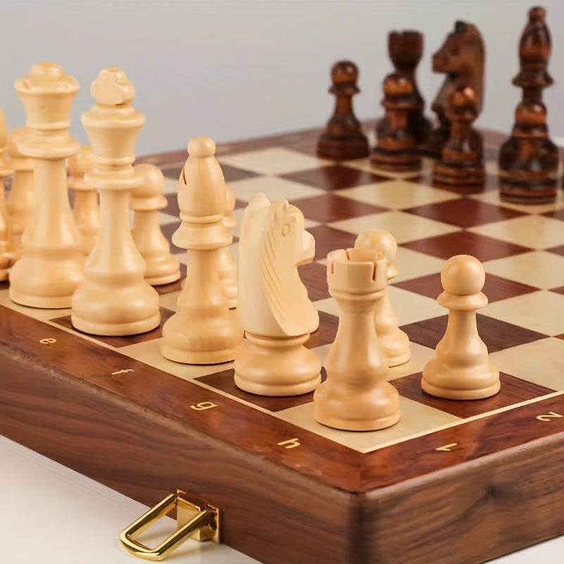 Juego de ajedrez de madera maciza Luxus – GrandRook