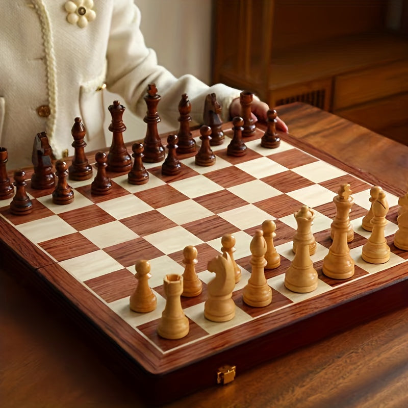Juego de ajedrez de madera maciza Luxus – GrandRook