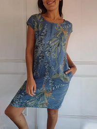 Comfortable Dress with Round Neckline – Valentina