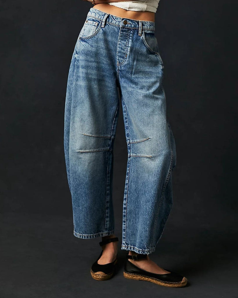 Damen-Jeans im Barrel-Schnitt – Maribel Herbstedition