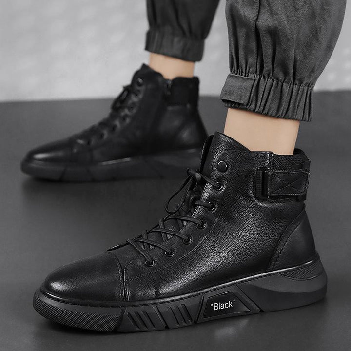 Robust Black Men's Shoes - Maxwell