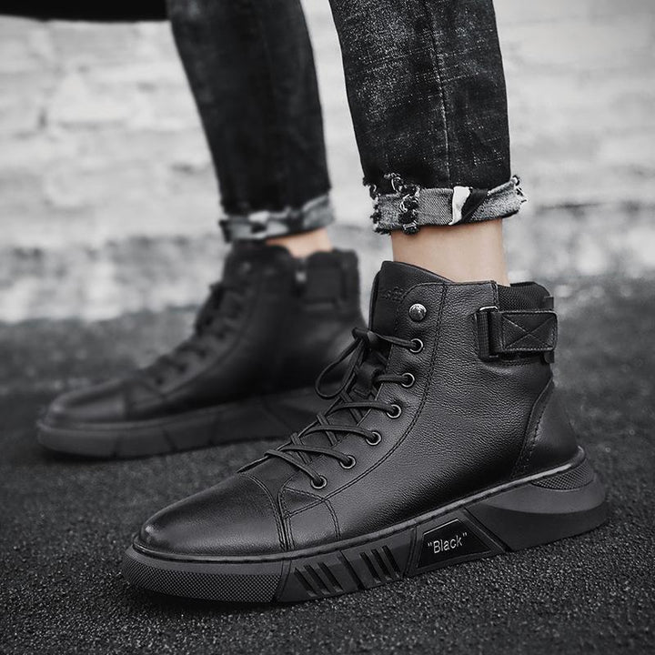 Robust Black Men's Shoes - Maxwell