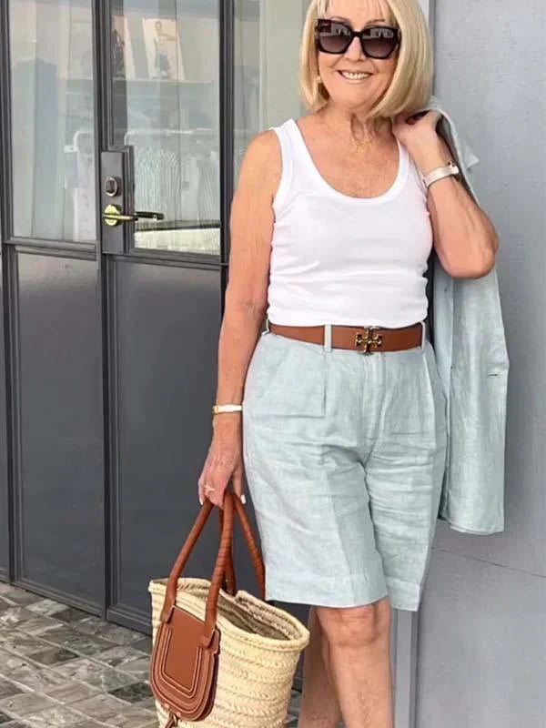 Trendy Women's Linen Summer Suit – Camille
