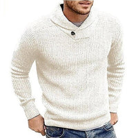 Einfarbiger Herren Strickpullover – Adrian