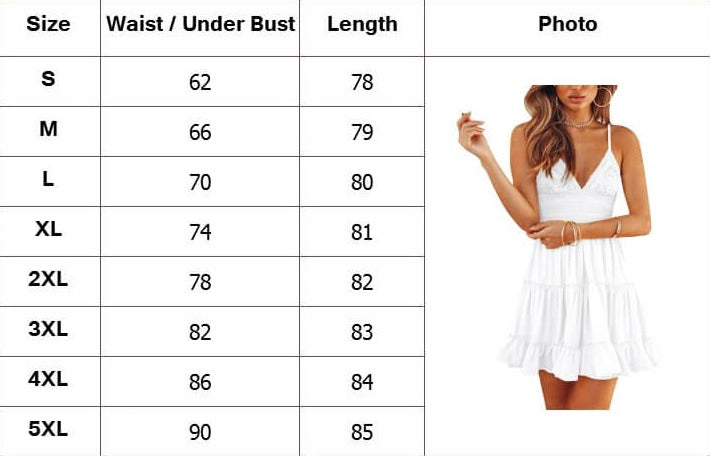 Airy & stylish mini slip dress with V-neck – Melina
