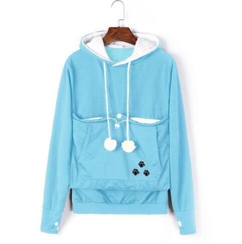 Comfortable Hoodie with Cat Pocket - CozyPurr