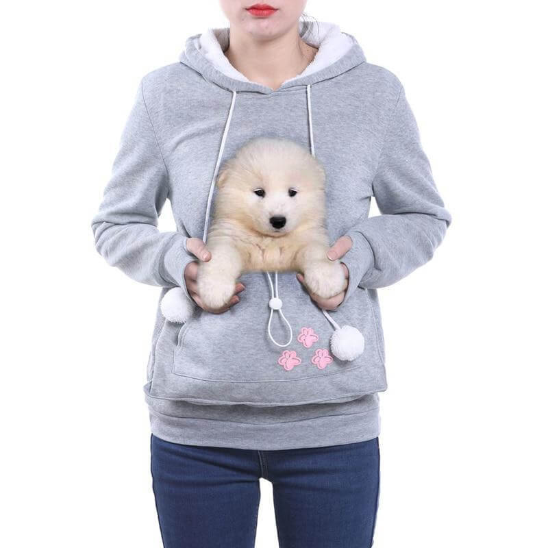 Comfortable Hoodie with Cat Pocket - CozyPurr