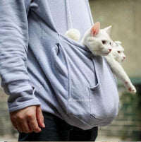Comfortable Hoodie with Cat Pocket - CozyPurr