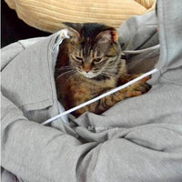Comfortable Hoodie with Cat Pocket - CozyPurr