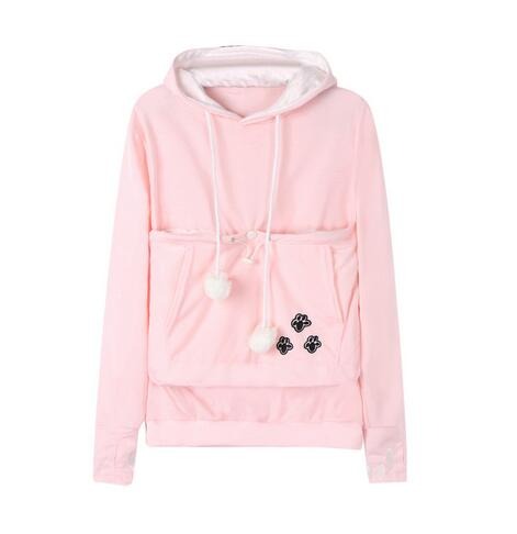 Comfortable Hoodie with Cat Pocket - CozyPurr