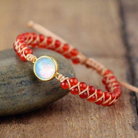 Amethyst-Opal Yoga Armband – Aurielle