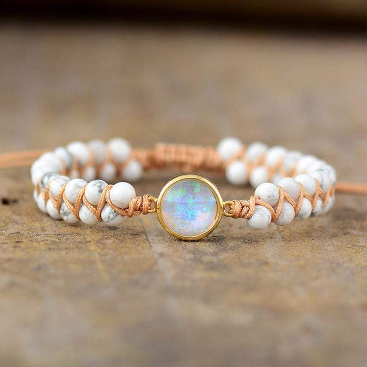 Amethyst-Opal Yoga Armband – Aurielle
