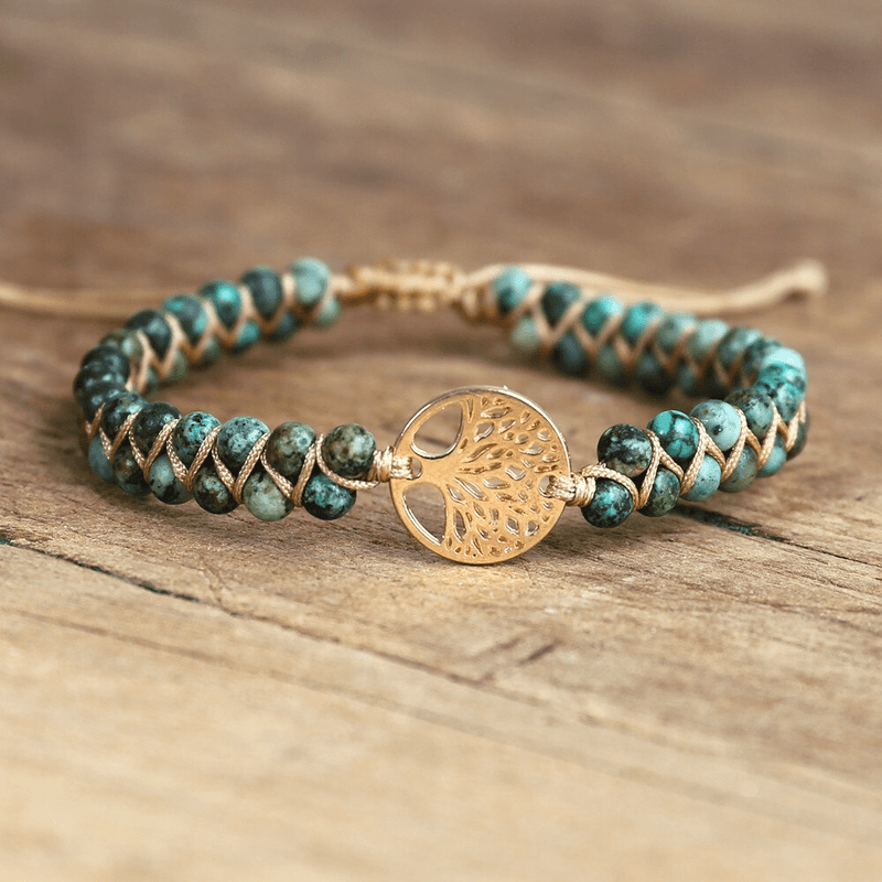 Tree of Life Bracelet with African Jasper – Auralyn