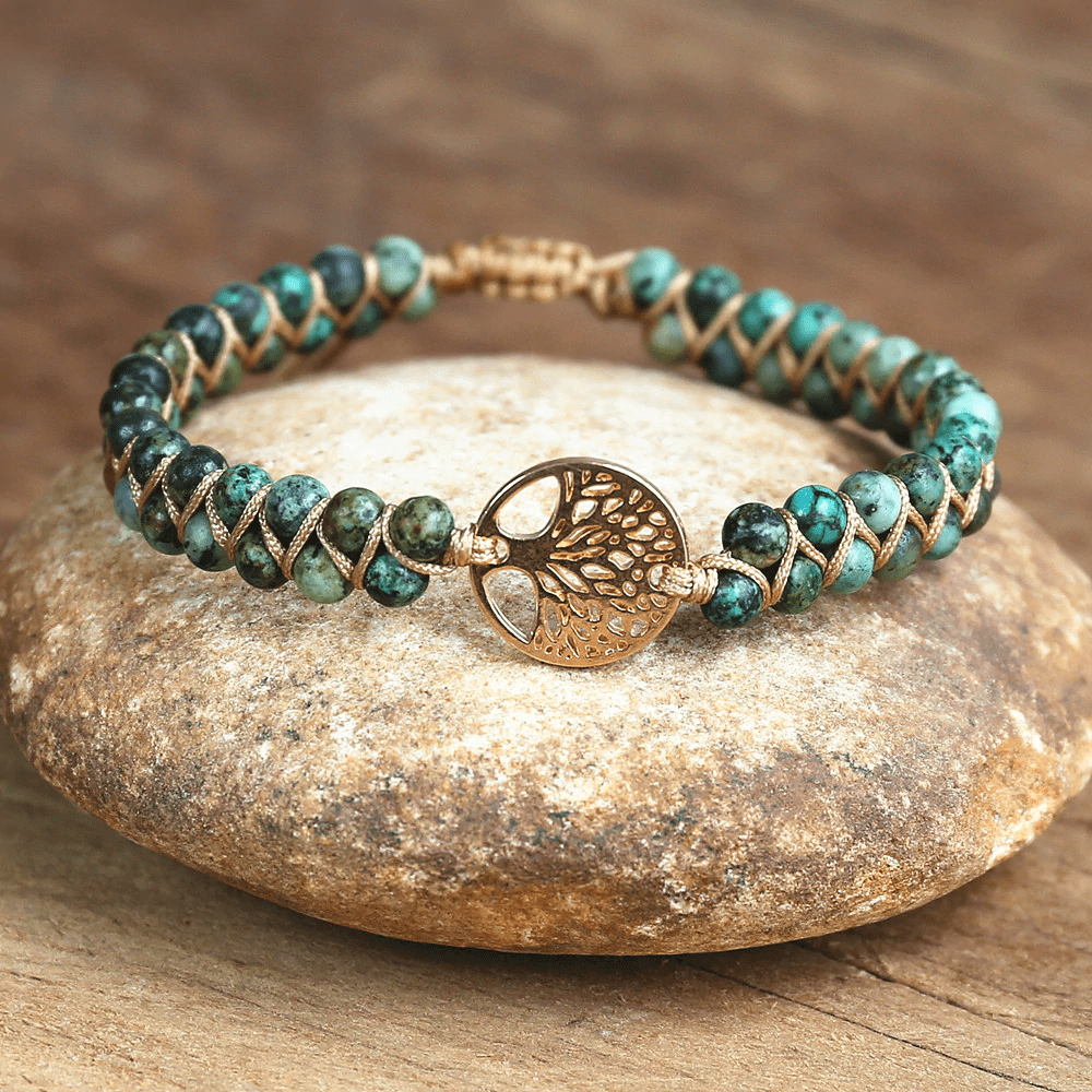 Tree of Life Bracelet with African Jasper – Auralyn