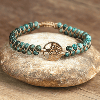Tree of Life Bracelet with African Jasper – Auralyn
