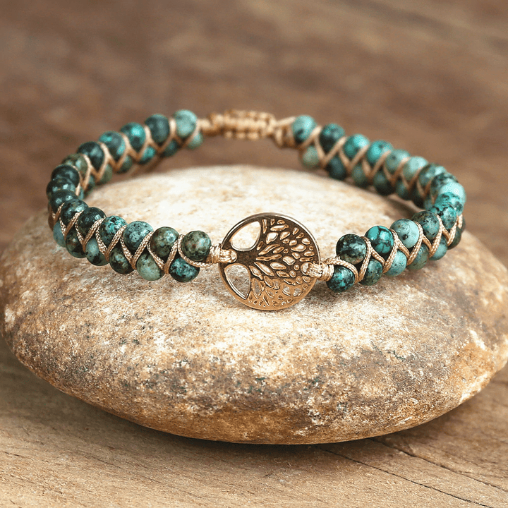 Tree of Life Bracelet with African Jasper – Auralyn