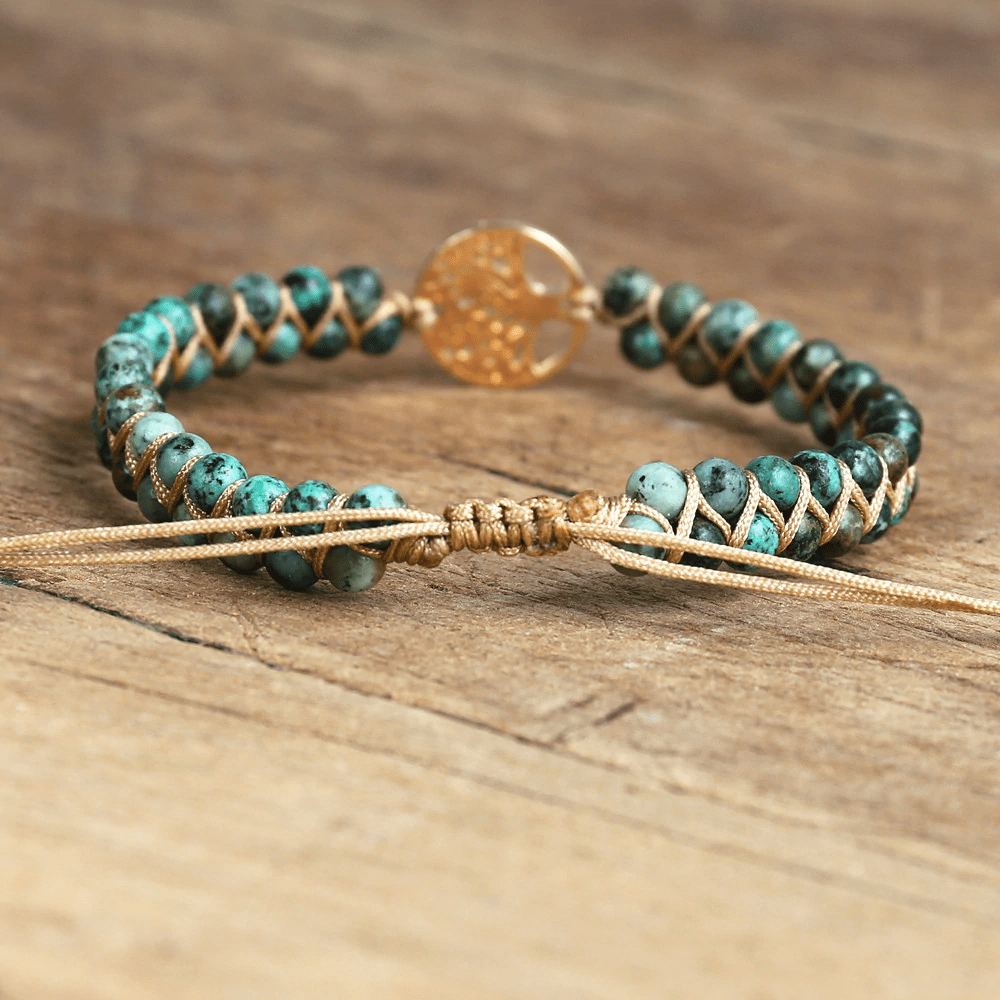 Tree of Life Bracelet with African Jasper – Auralyn