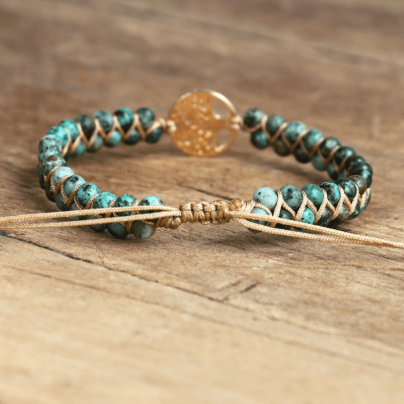 Tree of Life Bracelet with African Jasper – Auralyn