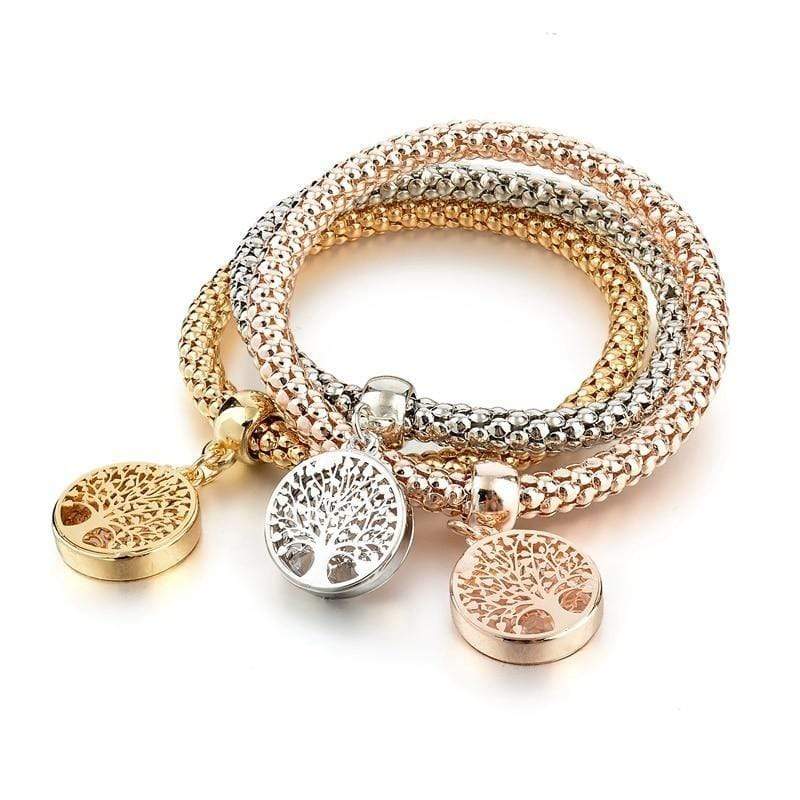 Baum-des-Lebens-armbåndsett (3-delt) – Liora