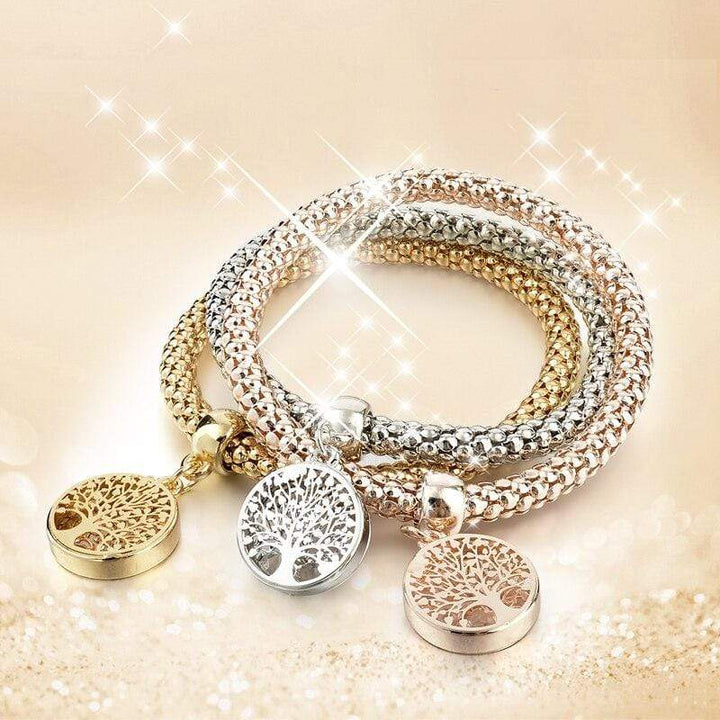 Baum-des-Lebens-armbåndsett (3-delt) – Liora