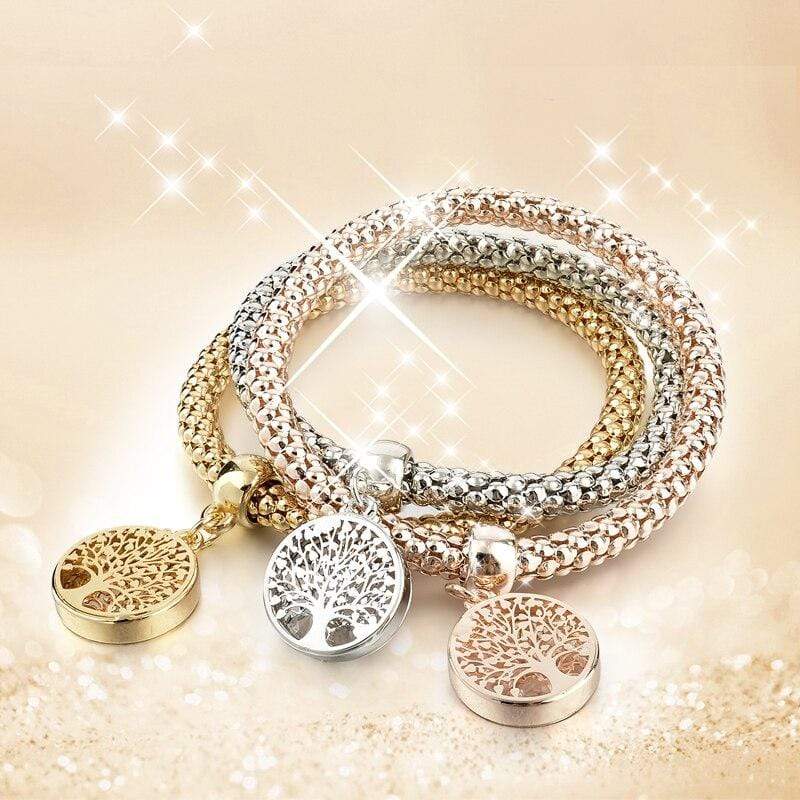 Baum-des-Lebens-armbåndsett (3-delt) – Liora