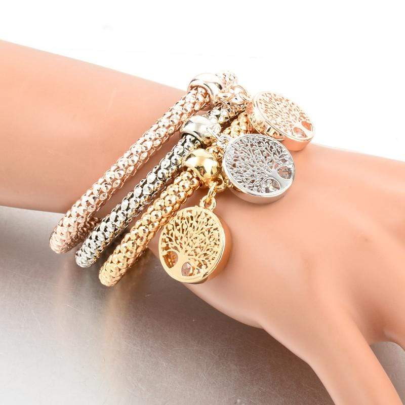 Baum-des-Lebens-armbåndsett (3-delt) – Liora