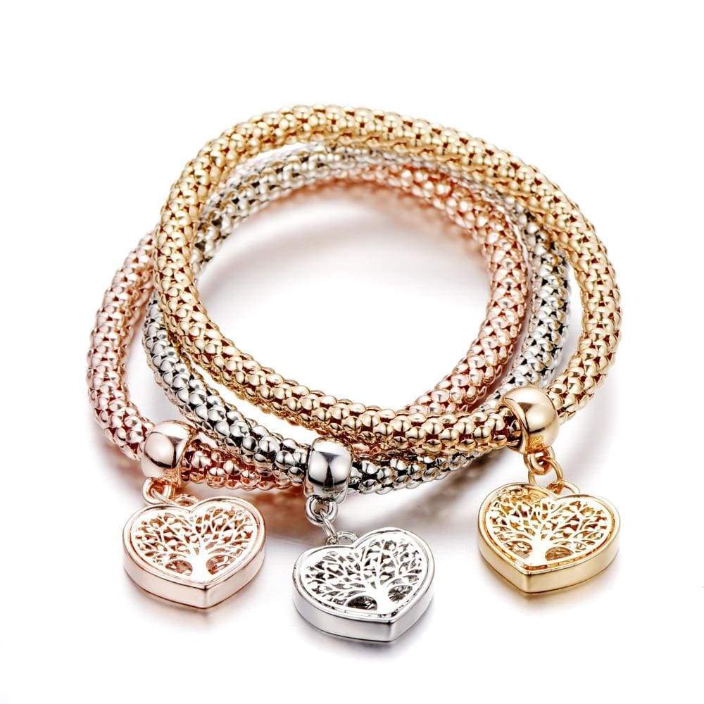 Baum-des-Lebens-armbåndsett (3-delt) – Liora