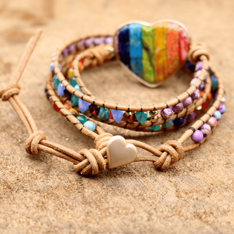 Chakra Heart Wrap Bracelet – Liora