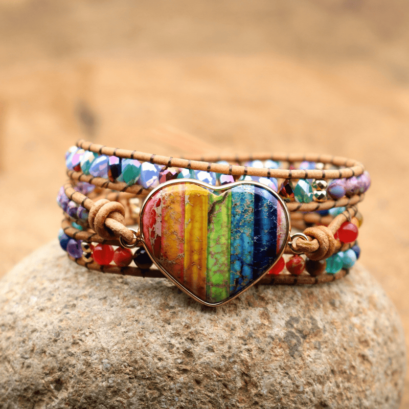 Chakra Heart Wrap Bracelet – Liora