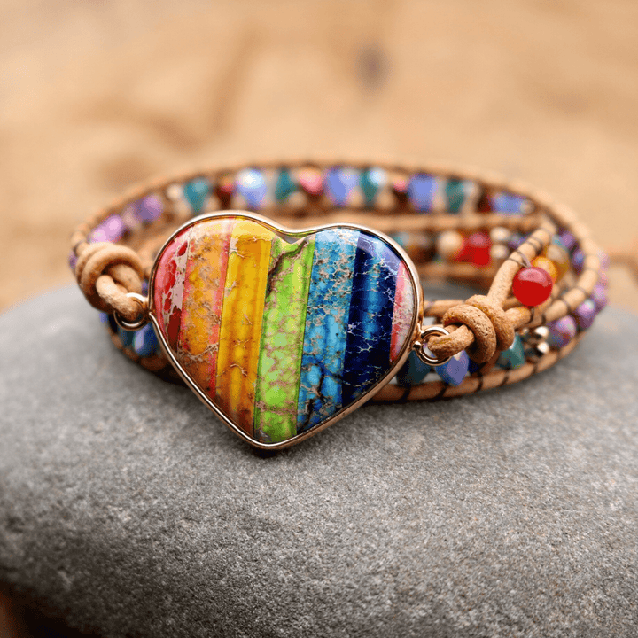 Chakra Heart Wrap Bracelet – Liora