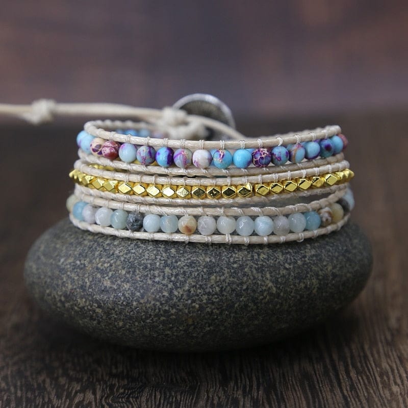 Essentielle Jaspis-Wickelarmband – Amarilis