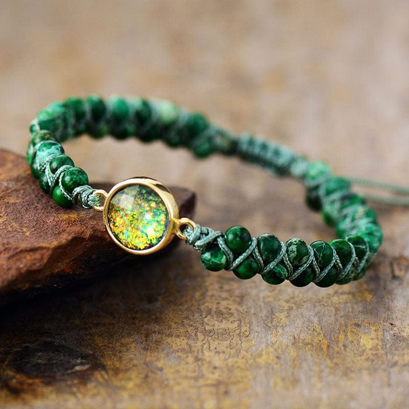 Opal & Jaspis Erdarmband – Gaia
