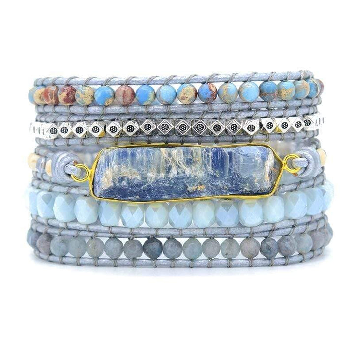 Healing Blue Topaz Wrap Bracelet – Aurina