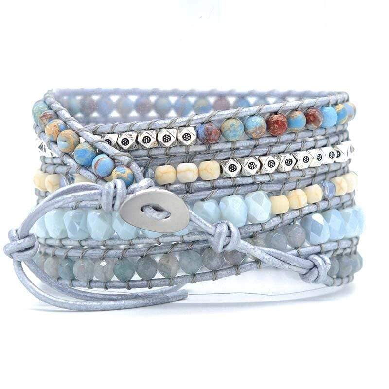 Healing Blue Topaz Wrap Bracelet – Aurina