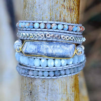 Healing Blue Topaz Wrap Bracelet – Aurina