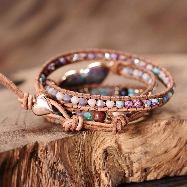 Healing Jasper Heart Wrap Bracelet – Amaris