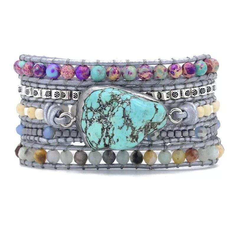 Healing Turquoise Wrap Bracelet – Amara
