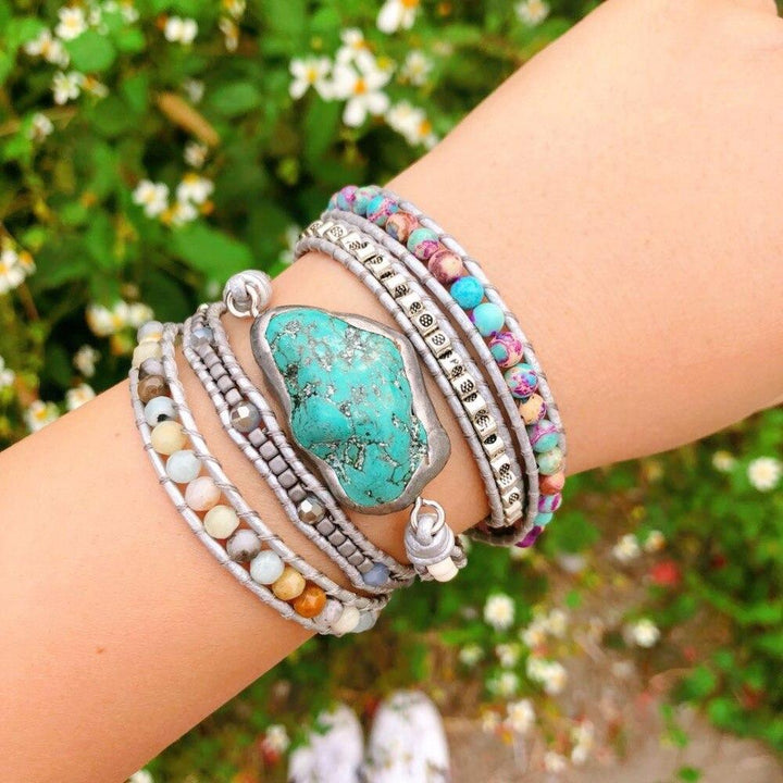 Healing Turquoise Wrap Bracelet – Amara