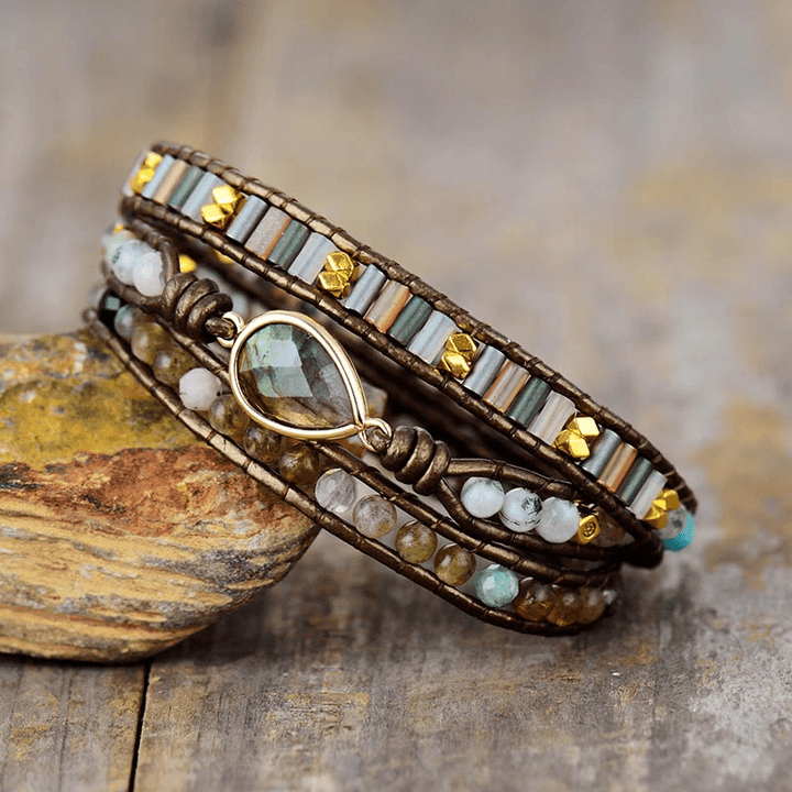 Protective Labradorite Wrap Bracelet – Sylvana