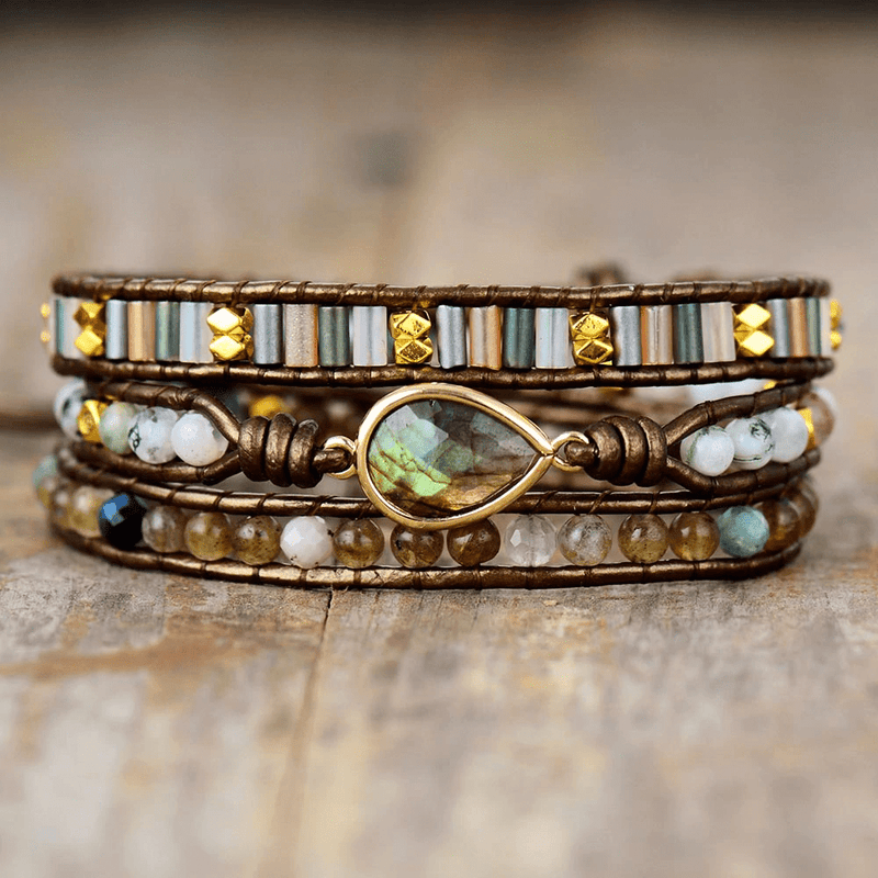 Protective Labradorite Wrap Bracelet – Sylvana