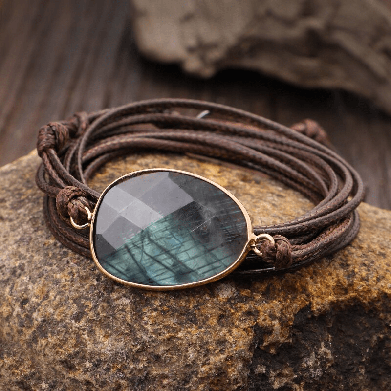 Labradorite Rope Wrap Bracelet – Lunaria