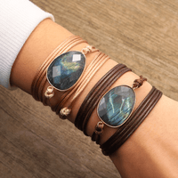 Labradorite Rope Wrap Bracelet – Lunaria
