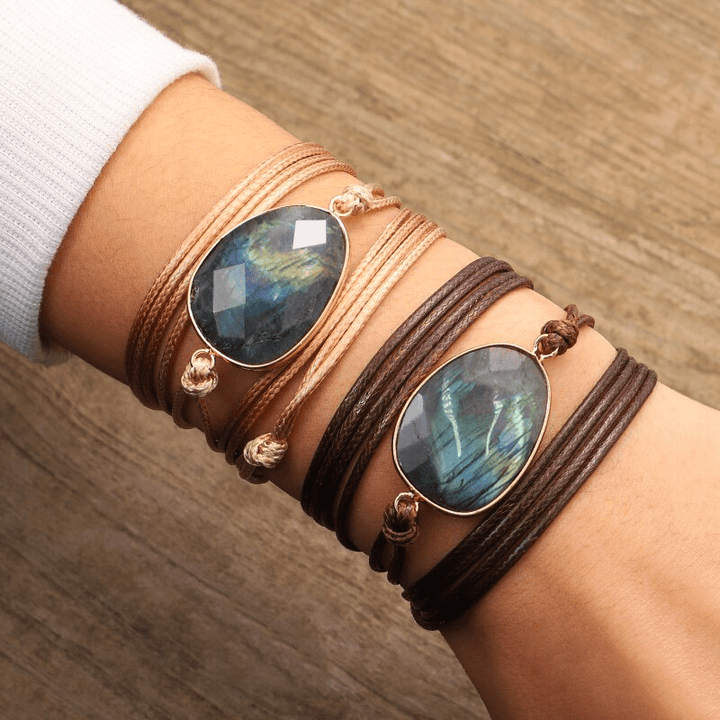 Labradorite Rope Wrap Bracelet – Lunaria