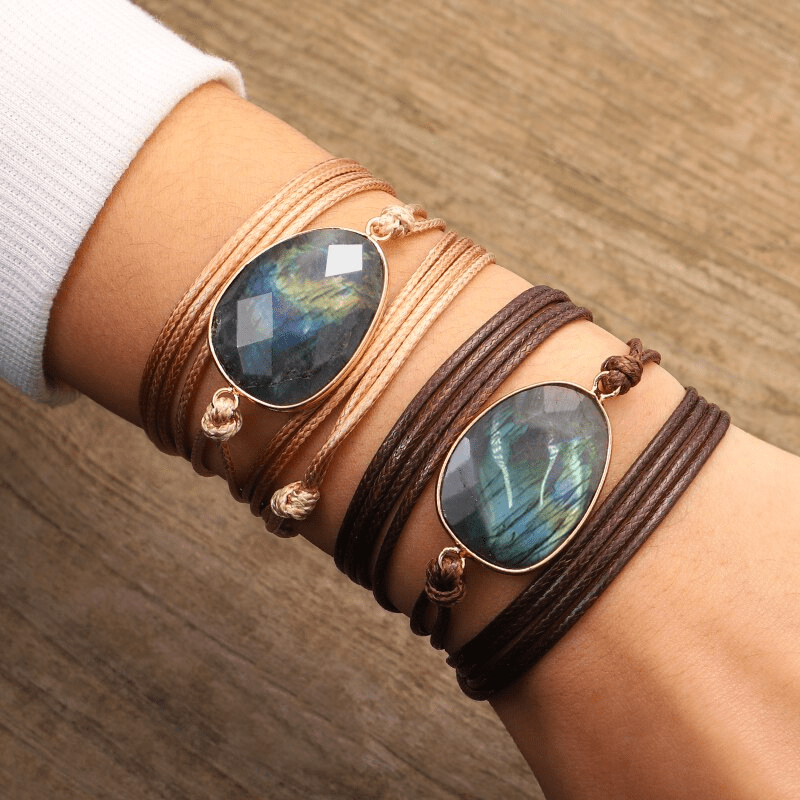 Labradorite Rope Wrap Bracelet – Lunaria